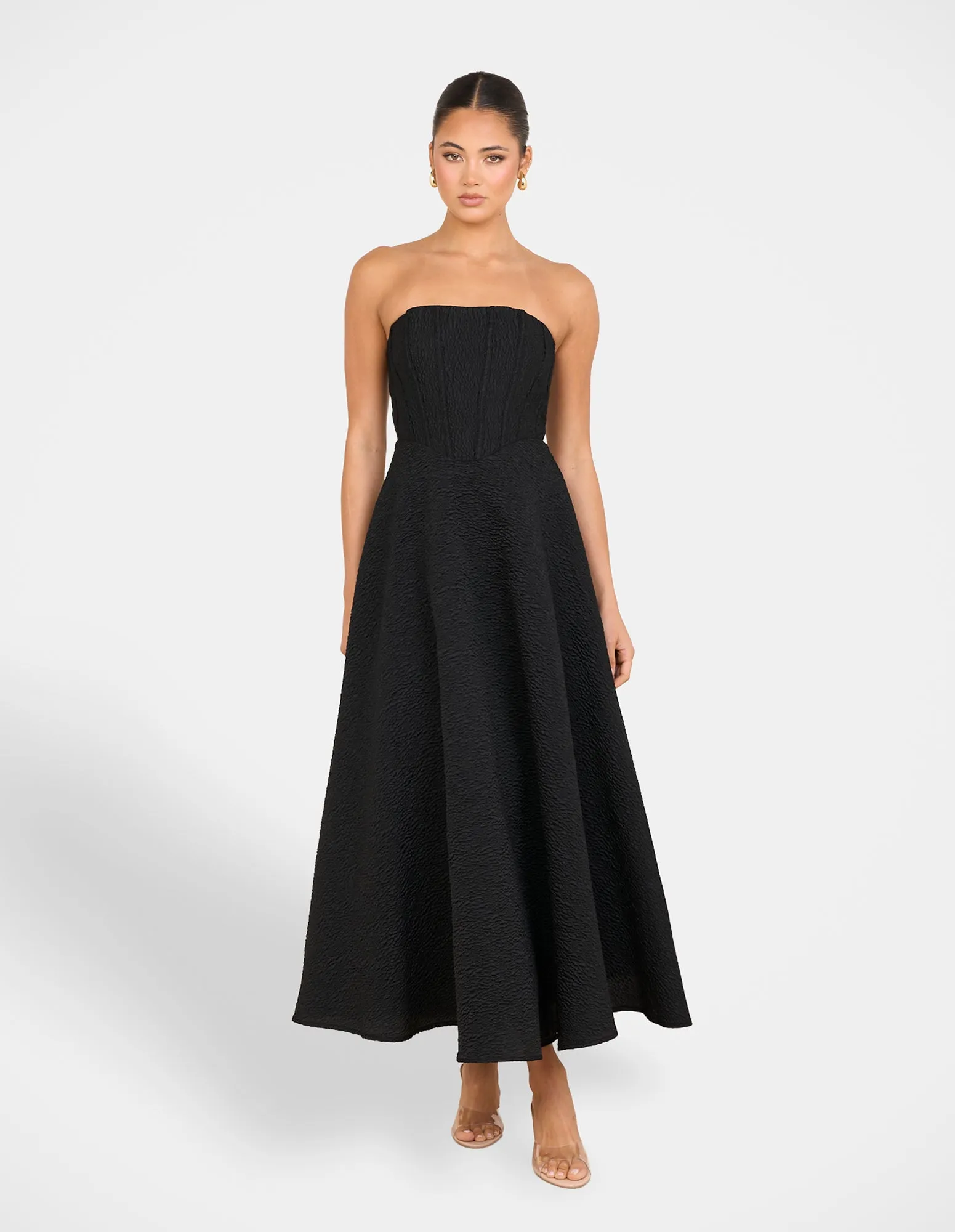 Comfortable outdoor wear Ita Strapless Midi Dress