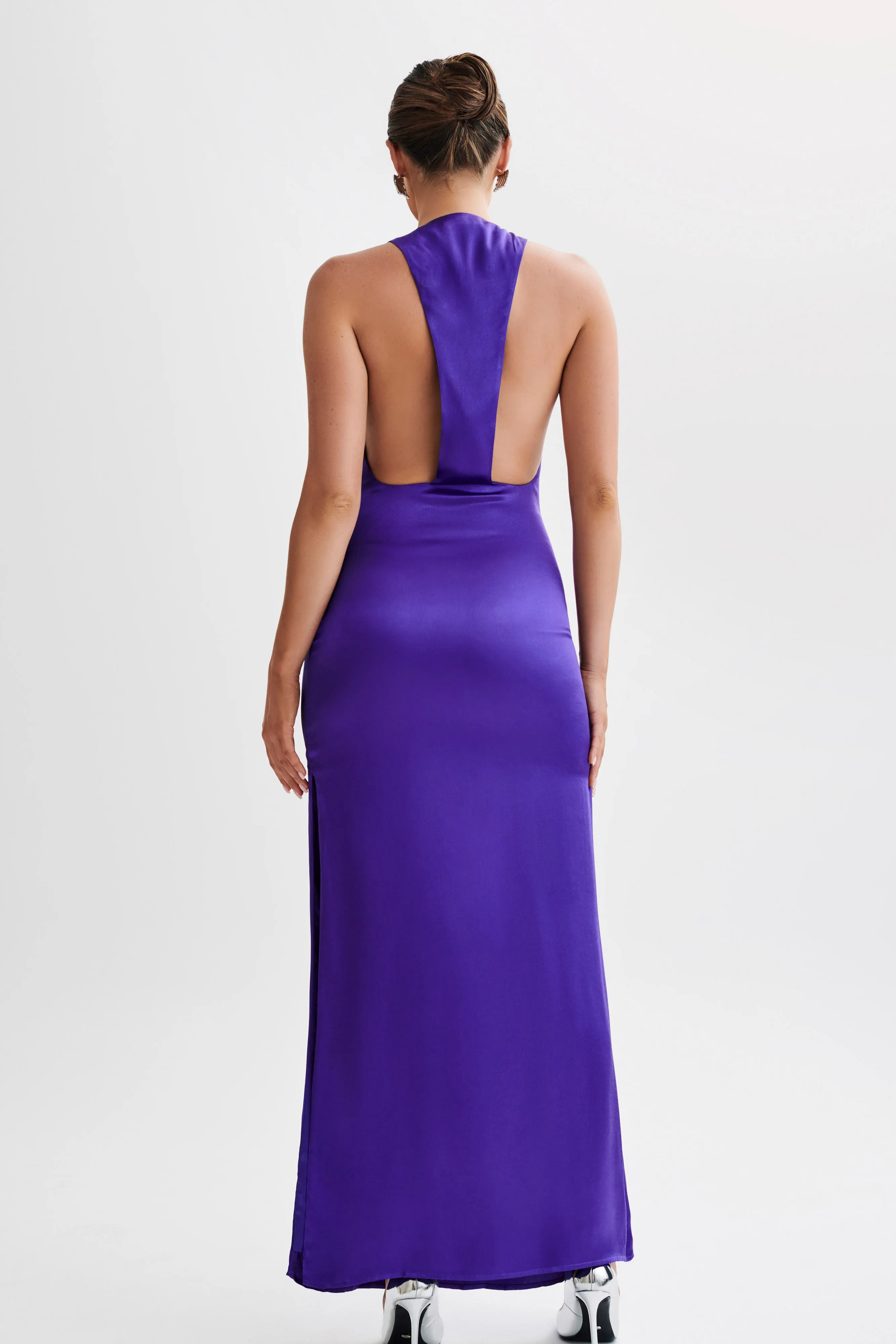 Jacquelyn Racerback Maxi Dress - Deep Purple Stylish Comfort