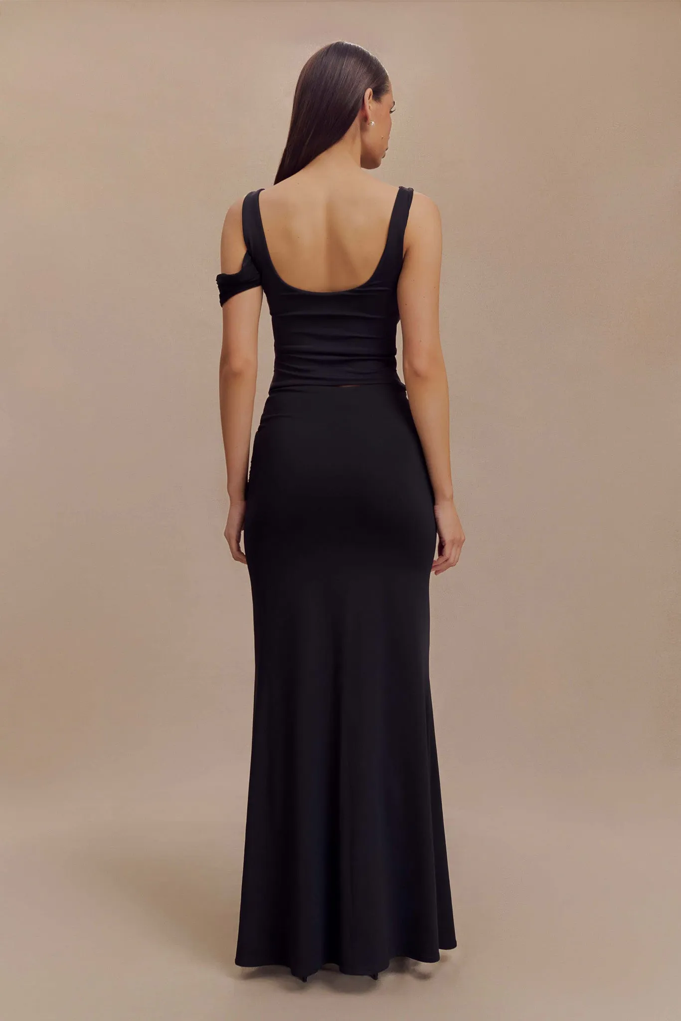 Jules Recycled Nylon And Mesh Maxi Skirt - Black AntiStaticTreatment AbrasionGuardTape