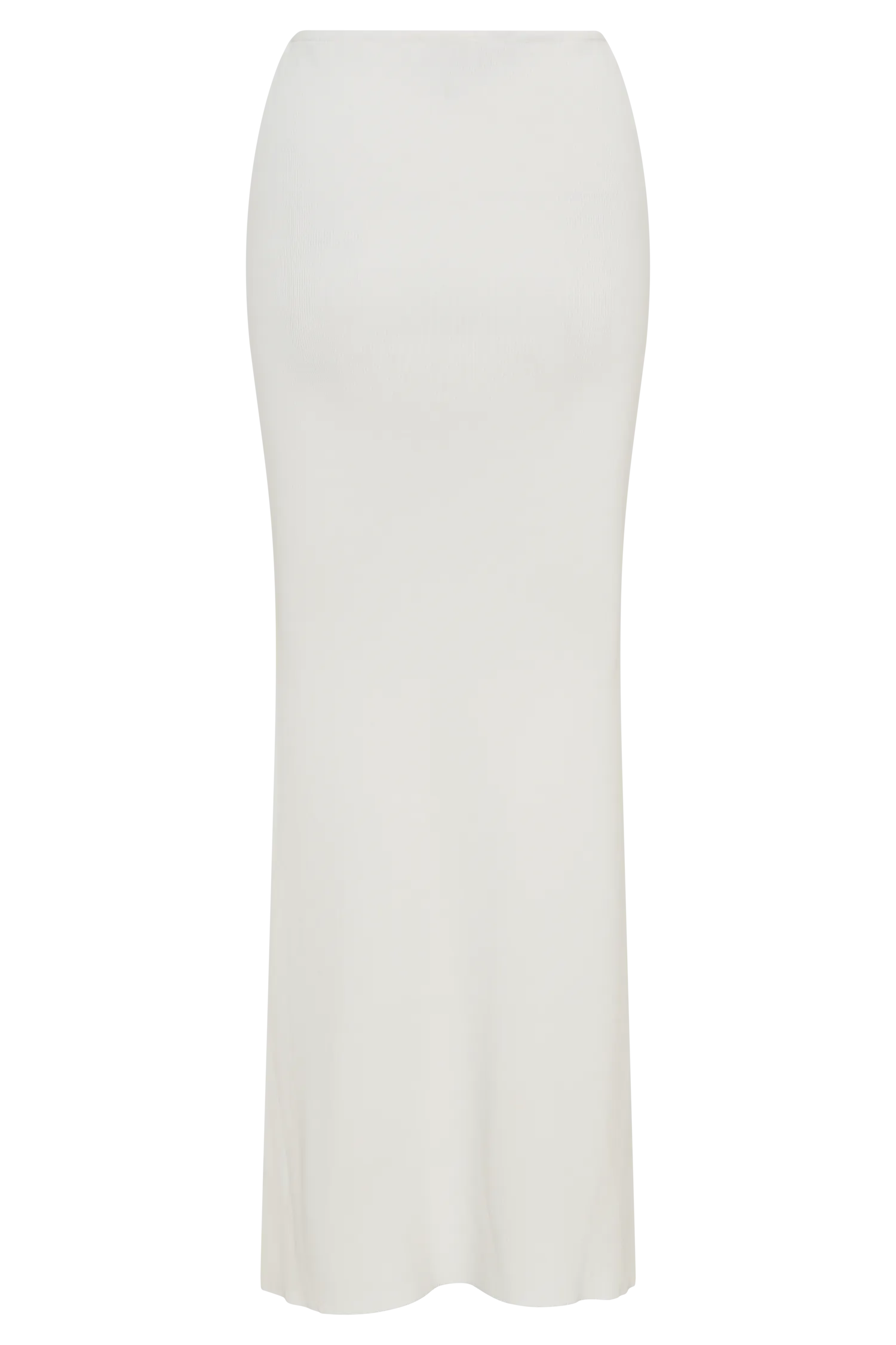 Keaton Fishtail Knit Maxi Skirt - White Quick Wear Fit