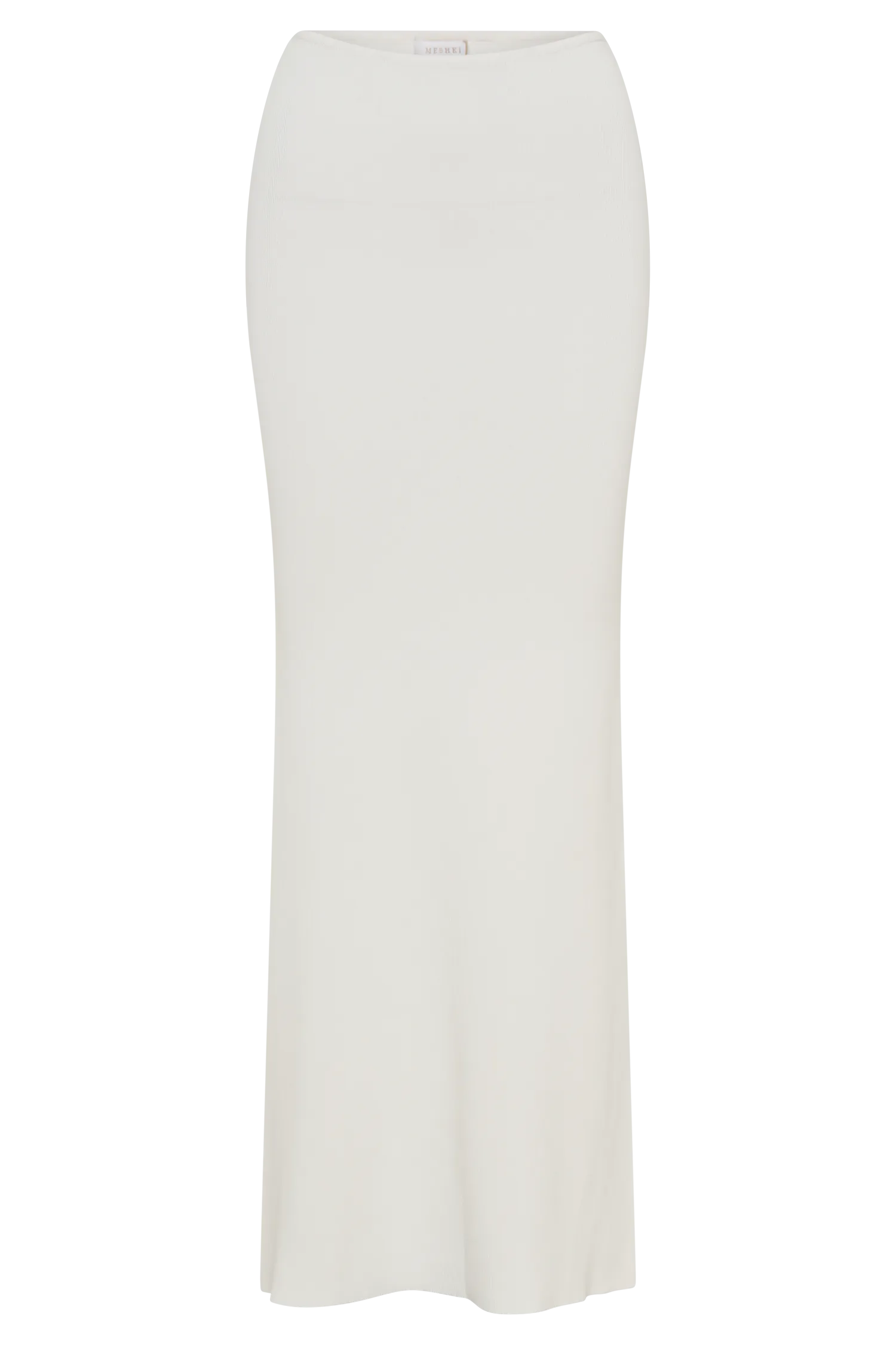 Workout Ready Keaton Fishtail Knit Maxi Skirt - White