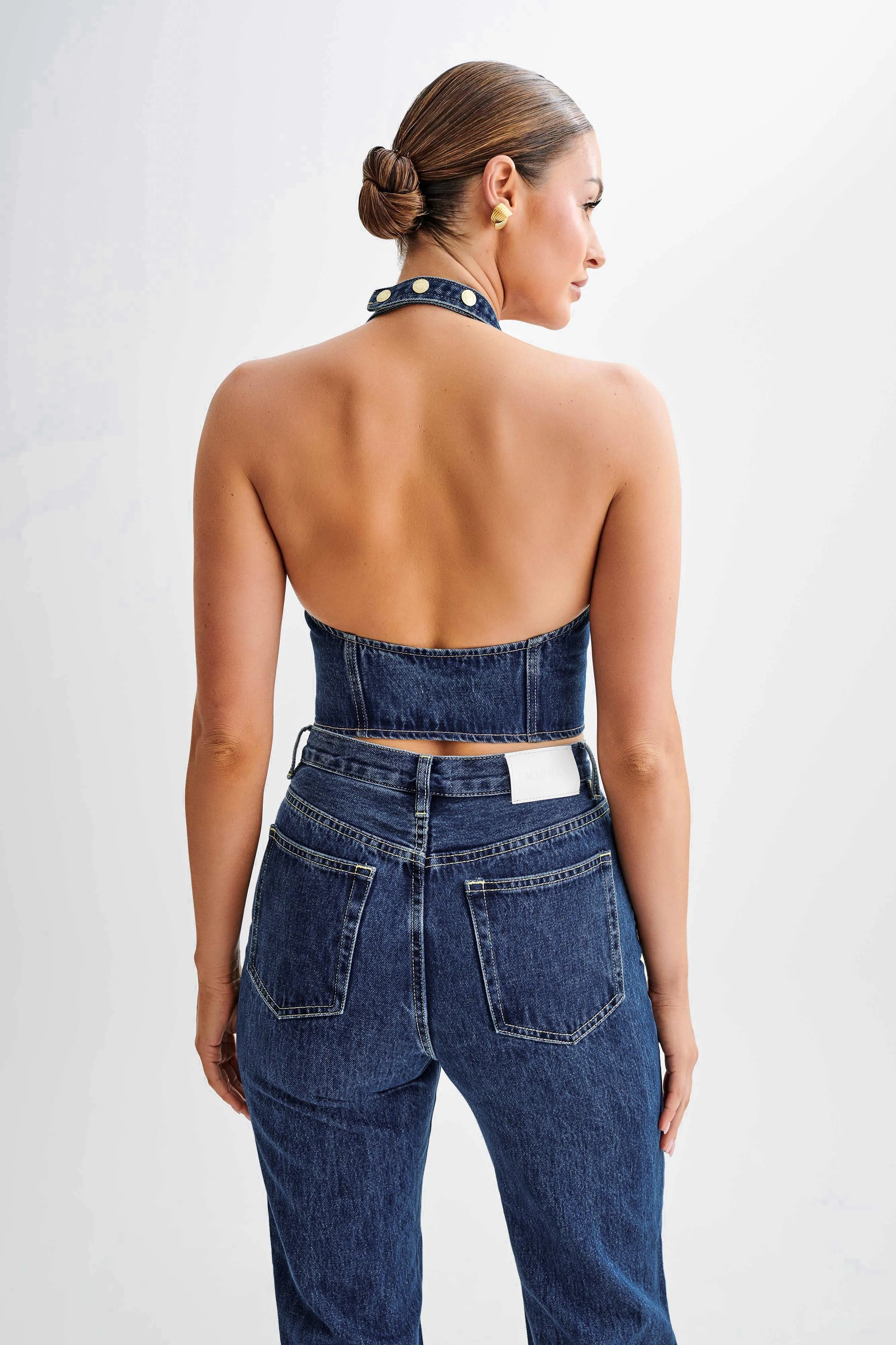 QuickDrying Kieryn Denim Vest - Dark Blue