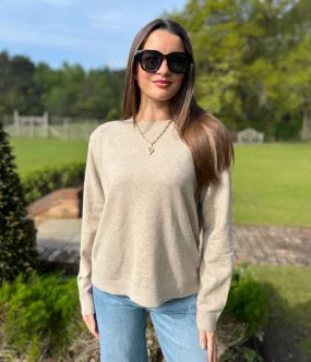 Street Style Taupe Recycled Blend Jumper