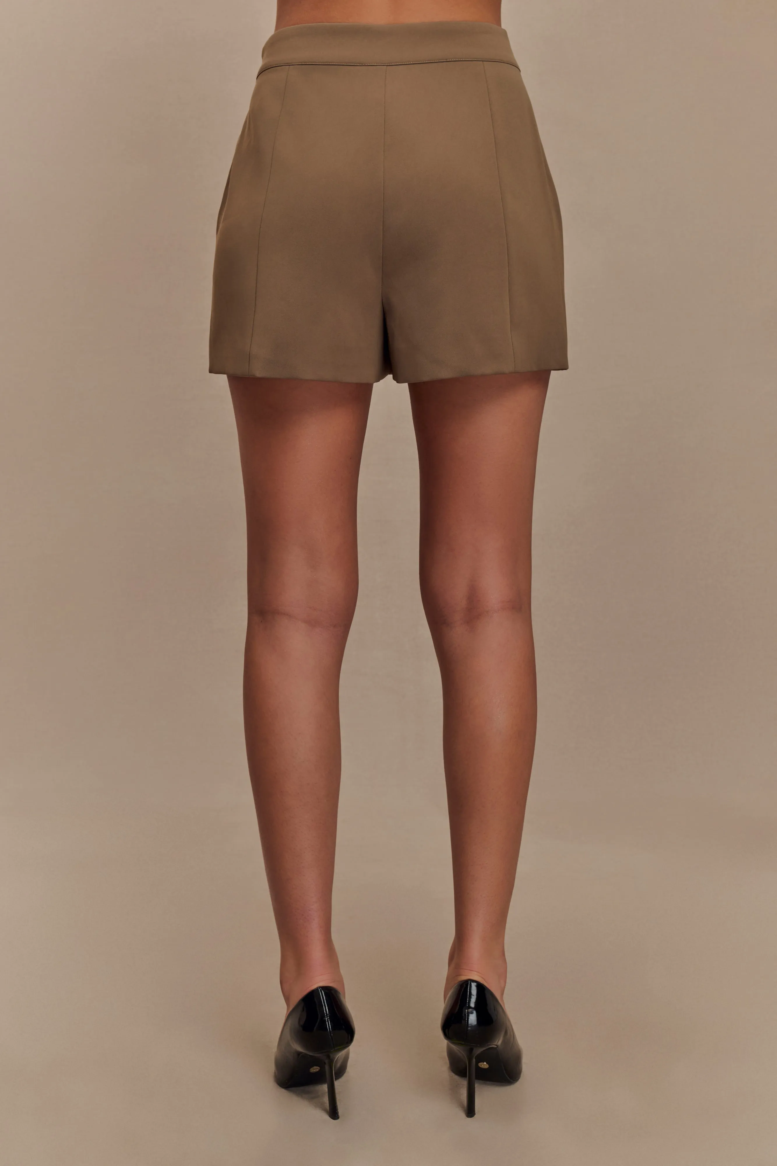 Korrie Suiting Short - Cacao Brown Wrinklefree Odor Resistant