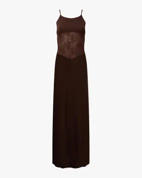 Lace Slip Maxi Dress Calm Shine Casual Layers