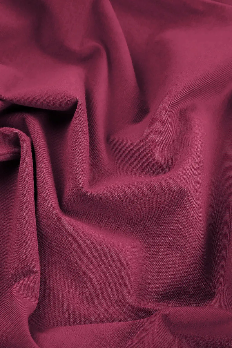 Practical Layer Three Layer Laminate Large Pockets Claret Cotton Jacket Dress