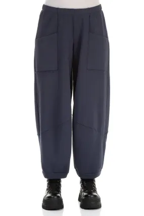 Performance Gear City Ready Large Pockets Slate Blue Cotton Trousers
