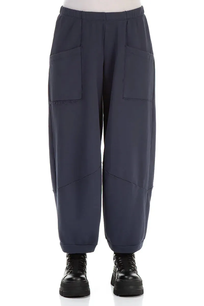 Performance Gear City Ready Large Pockets Slate Blue Cotton Trousers