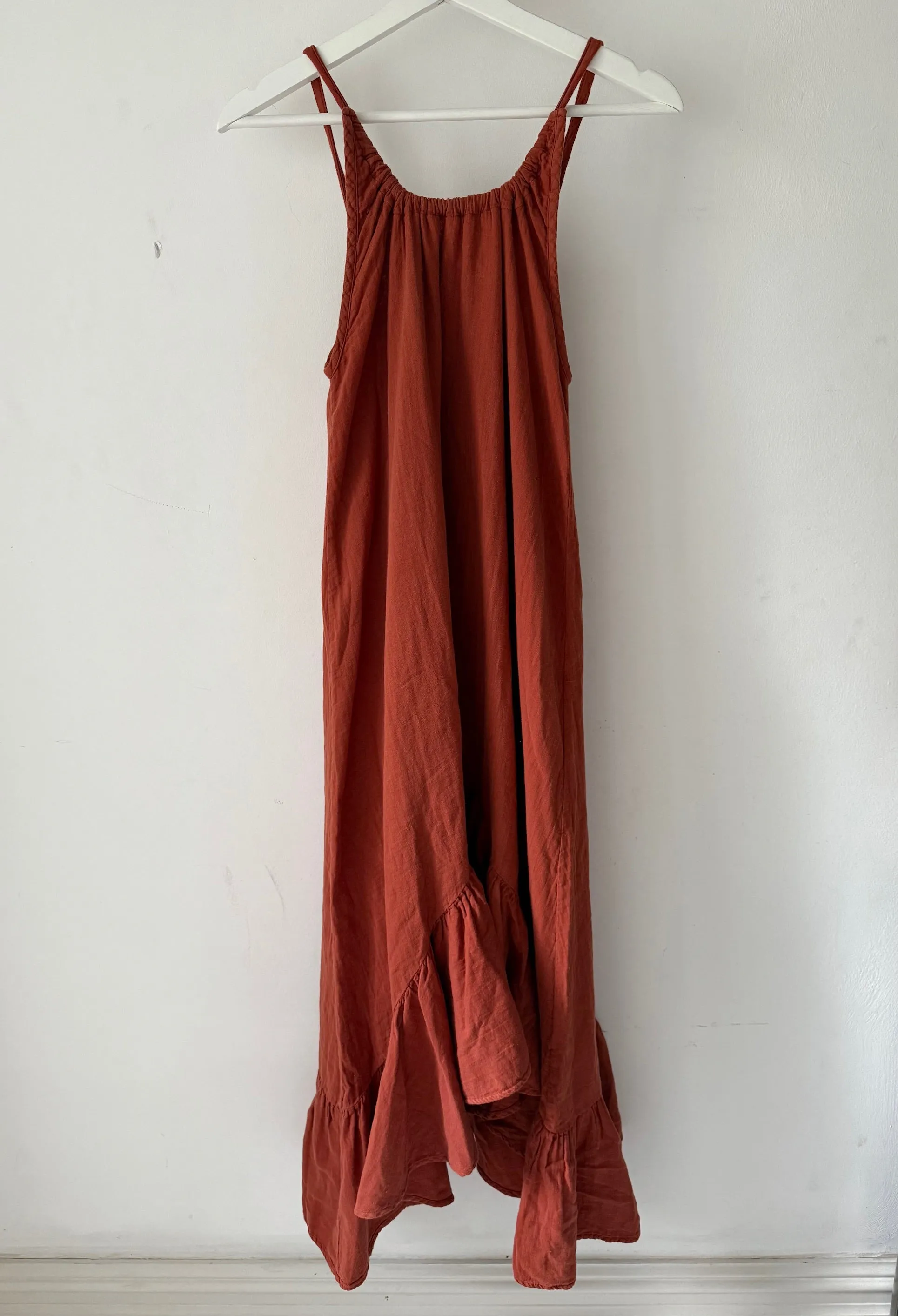 Belmira Organic Cotton Dress in Paprika S Preloved Flowy Layers