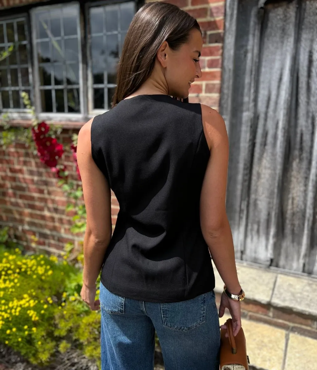 Energy Ease OdorControl Treatment Black Longline Waistcoat