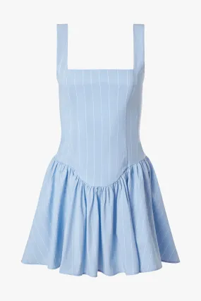 Corset Peplum Mini Dress Smooth Texture