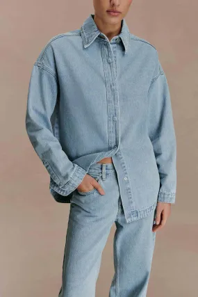 LowProfileDesign Lioda Oversized Denim Shirt - 80'S Blue