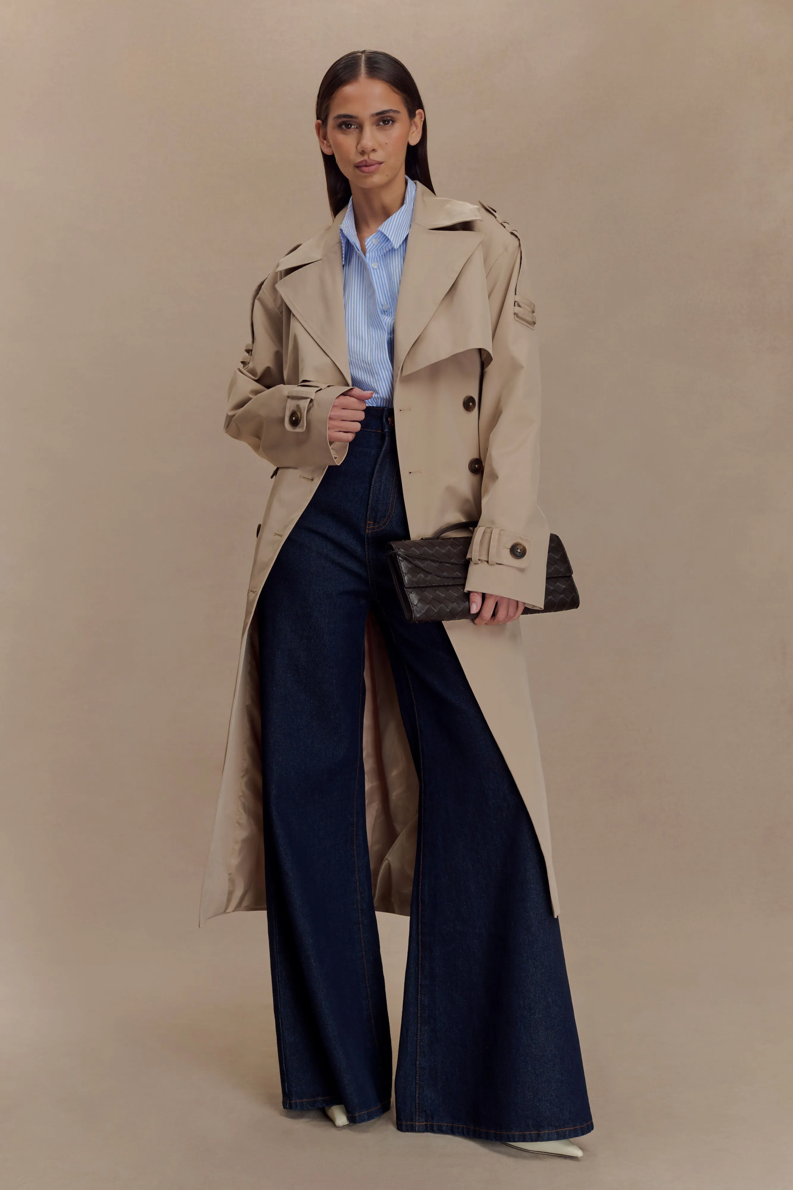 Lois Twill Trench Coat - Camel City Wear