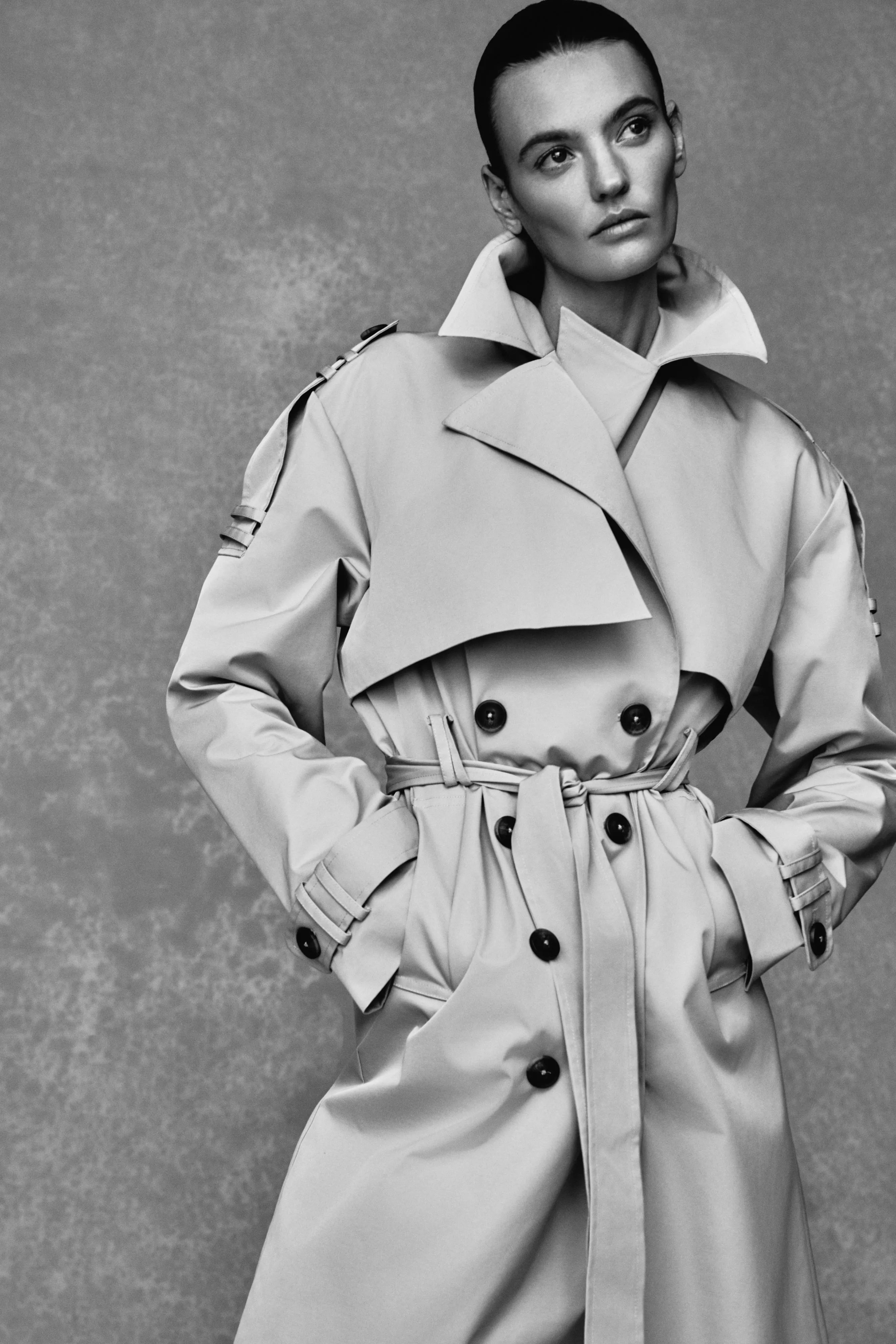 Adjustable Hem Lock System Lois Twill Trench Coat - Camel