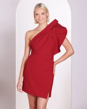 Classic Tailoring Lola One Shoulder Mini Dress