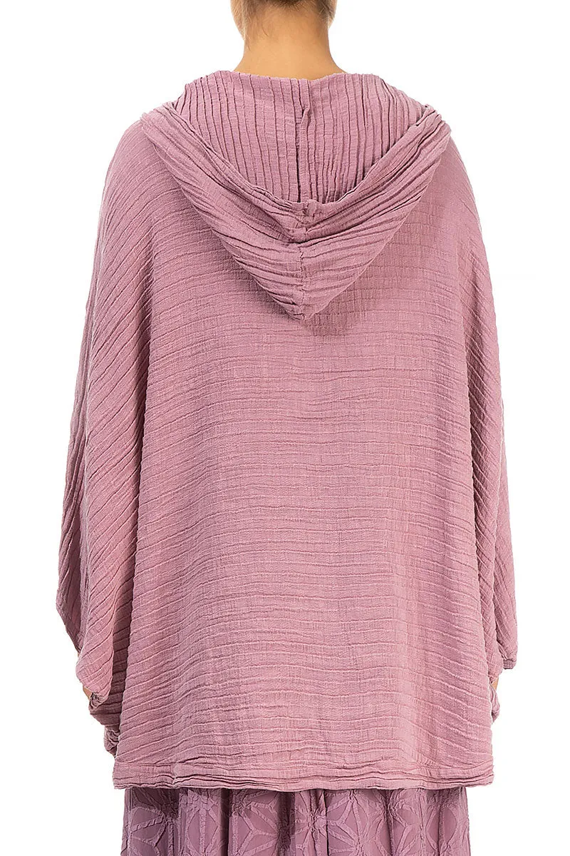UV Protective Layer elastic waistband Loose Crinkled Rose Silk Hemp Jacket