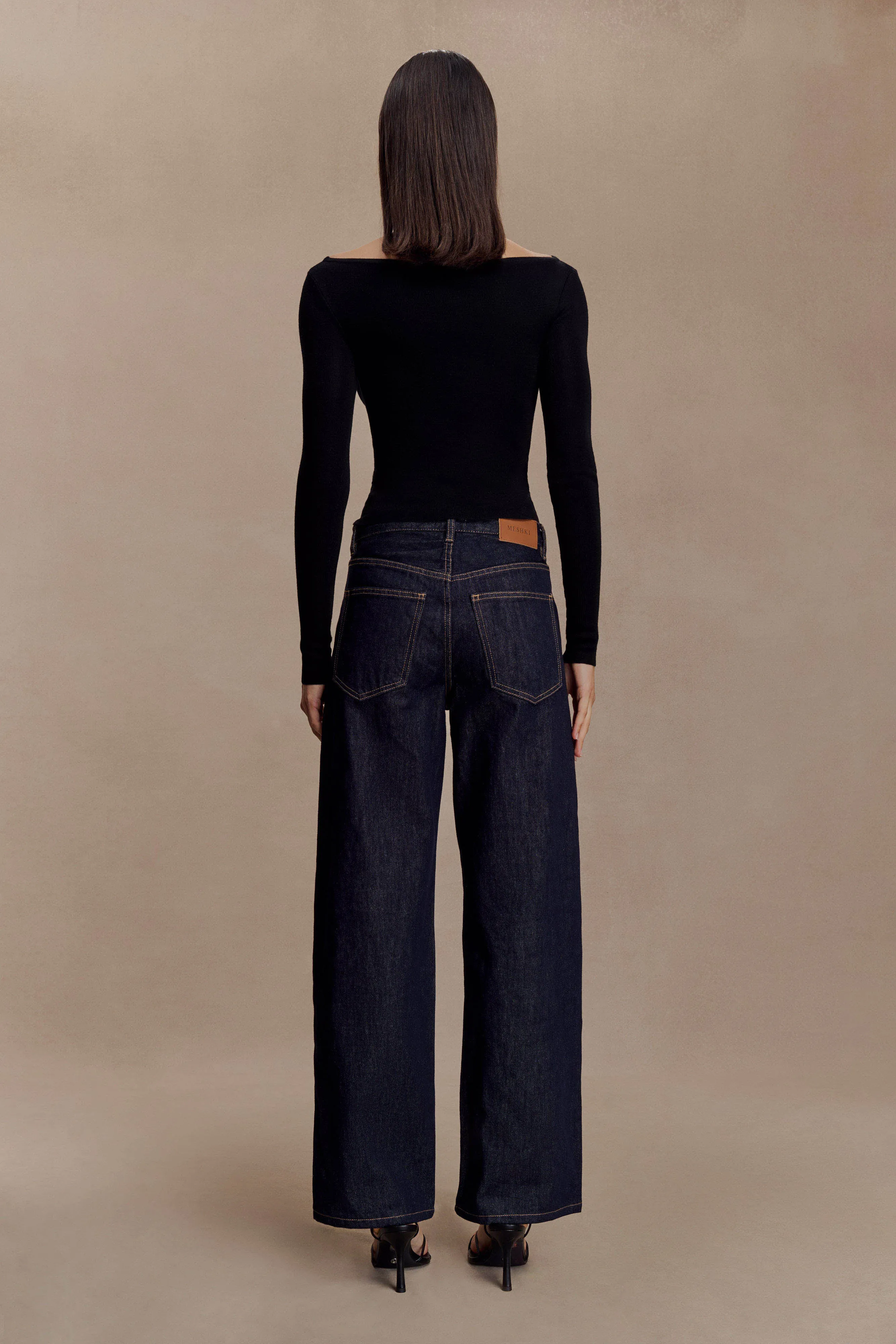 Paedyn Merino Wool Ribbed Long Sleeve Top - Black Quick Release Fasteners Thermal regulation