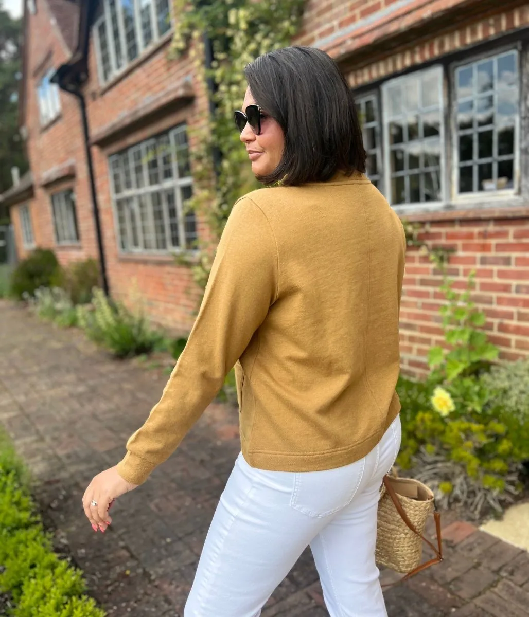 CoolingChannelFabric MoistureWickingTechnology Ochre Ex Seasalt Rippling Tide Jersey Sweatshirt