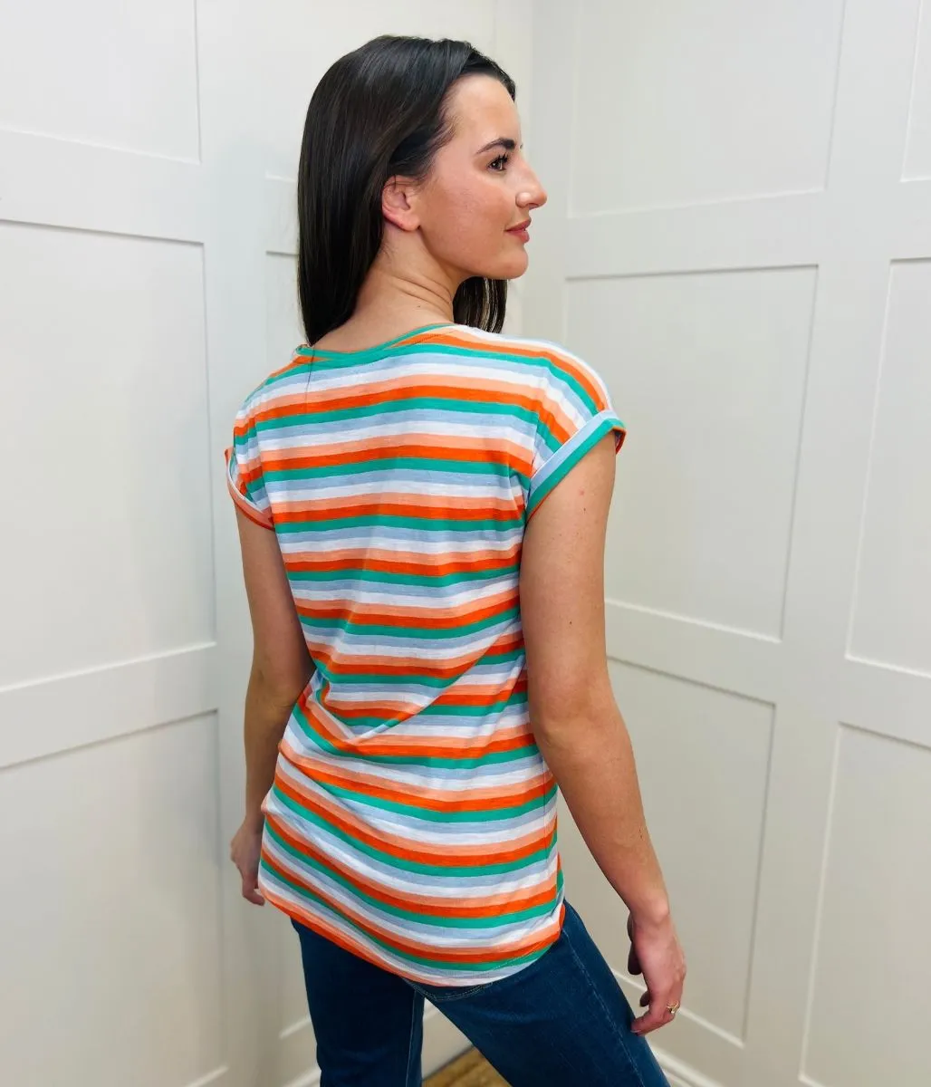 AdaptiveFit Mountain Cool Striped Essentials T Shirt