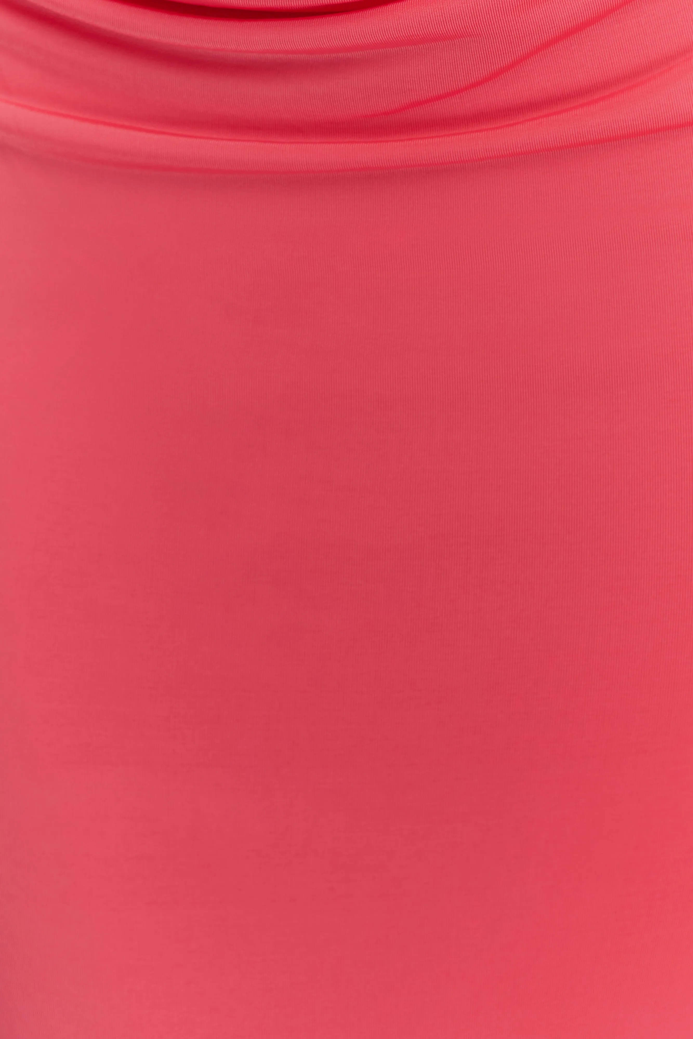 Madison Strapless Slinky Maxi Dress - Coral Basic Cool Open Design
