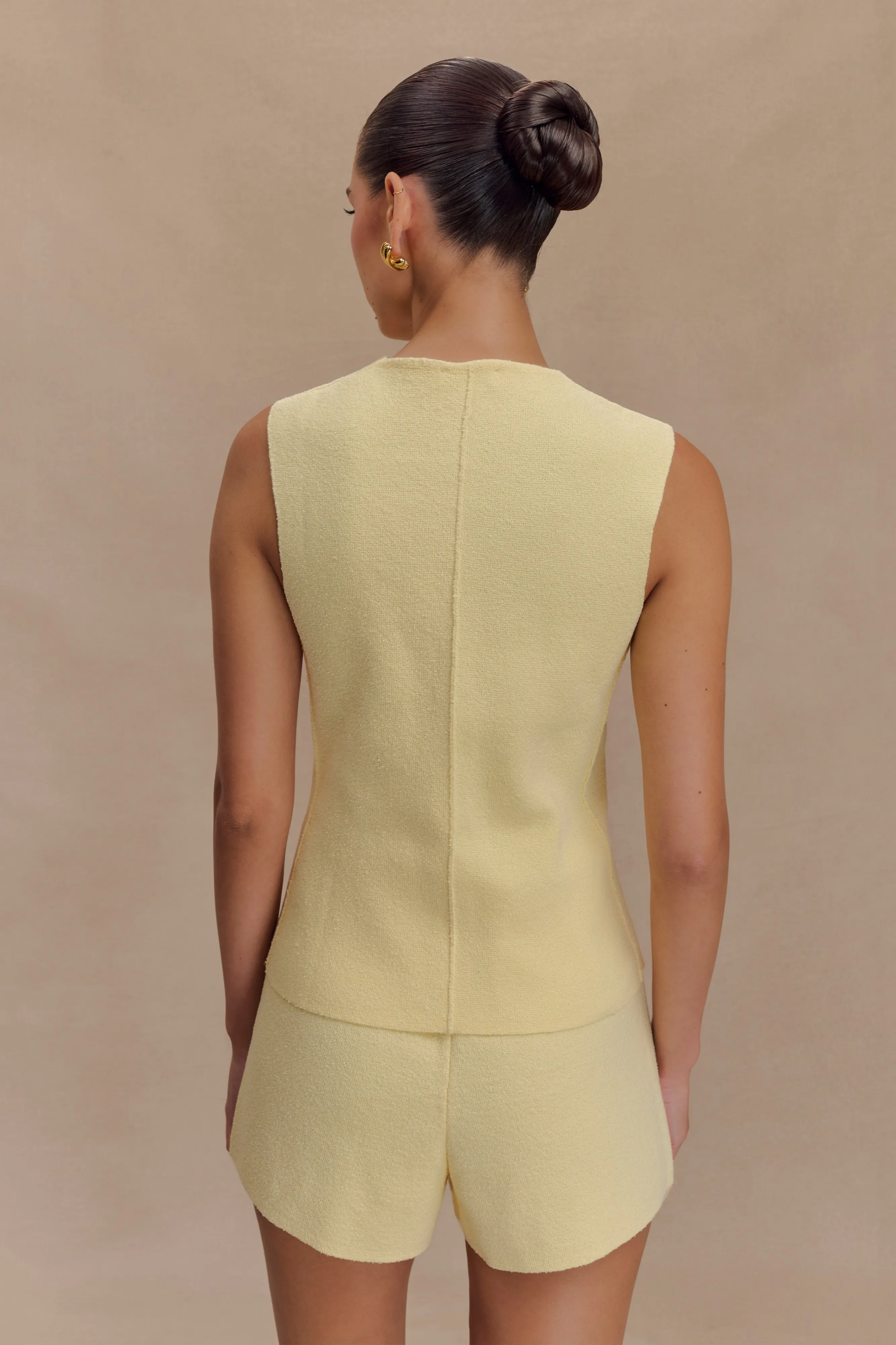 LightweightDesign Malika Knit Shorts - Lemon