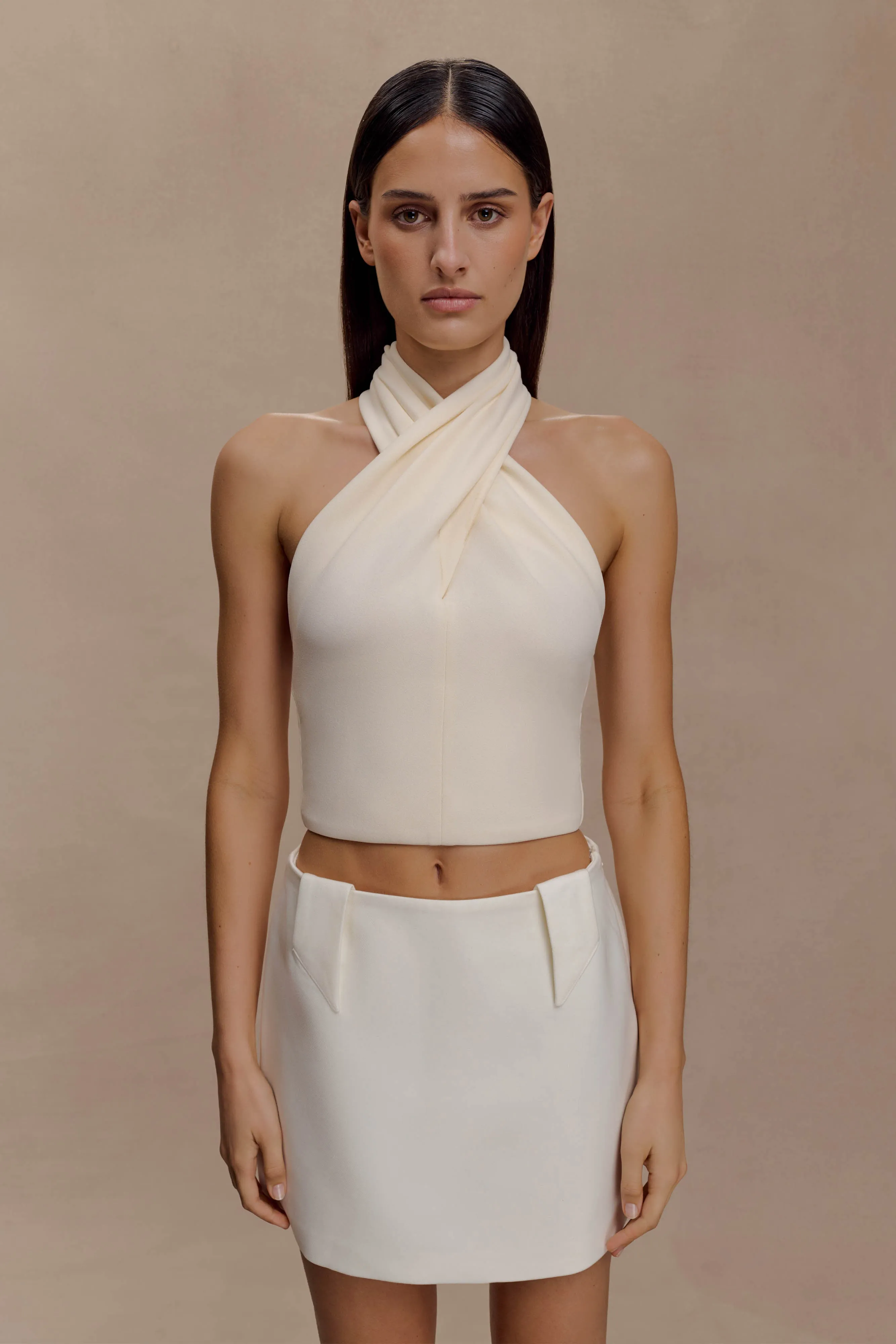 HygienicCoating DurableWeave Marion Cross Over Top - Buttercream