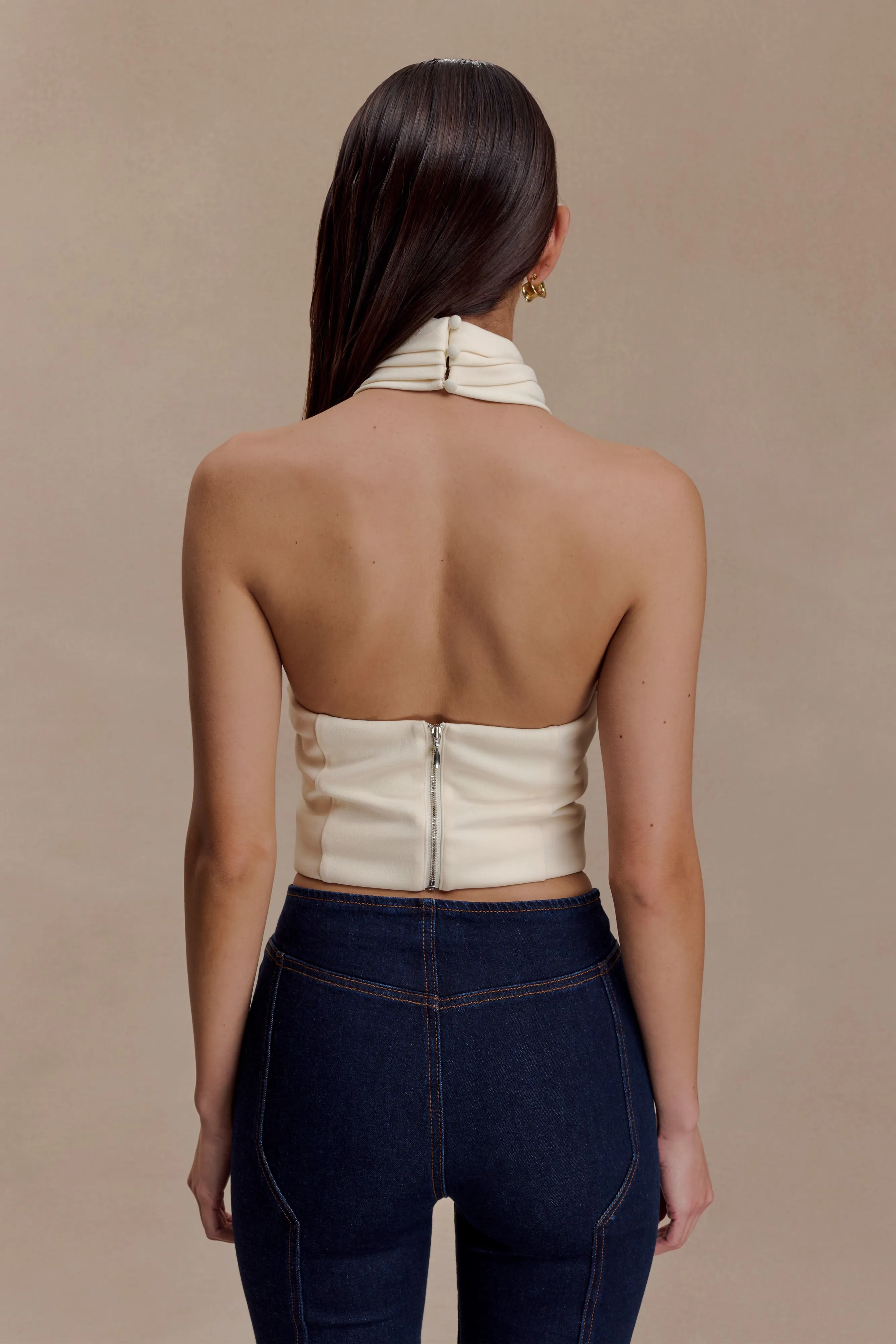 Marion Cross Over Top - Buttercream Thermochromic Color Shift Tech Multi Pocket Functional Design