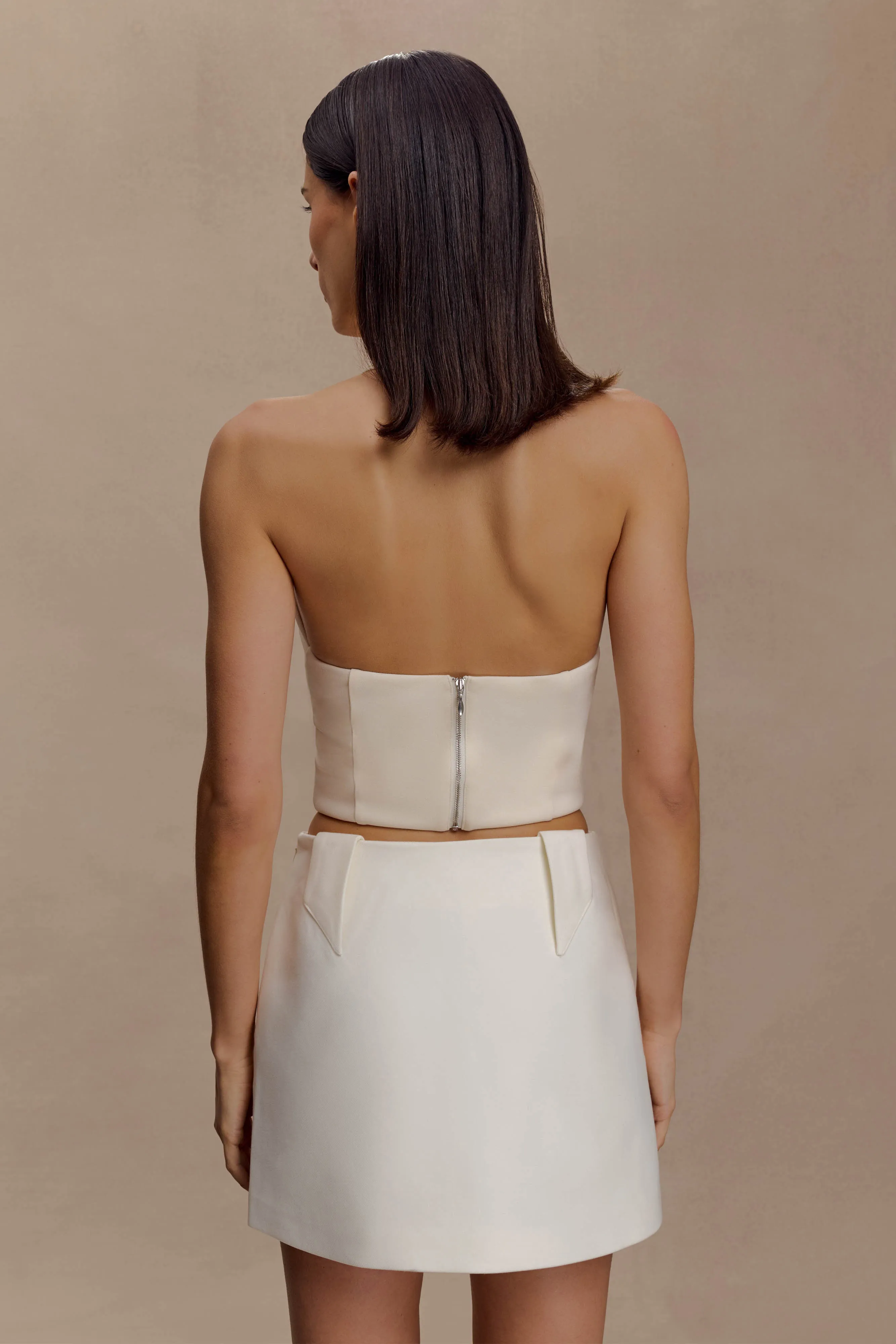 Elegant Cardigan Quick Dry Tech Marion Cross Over Top - Buttercream