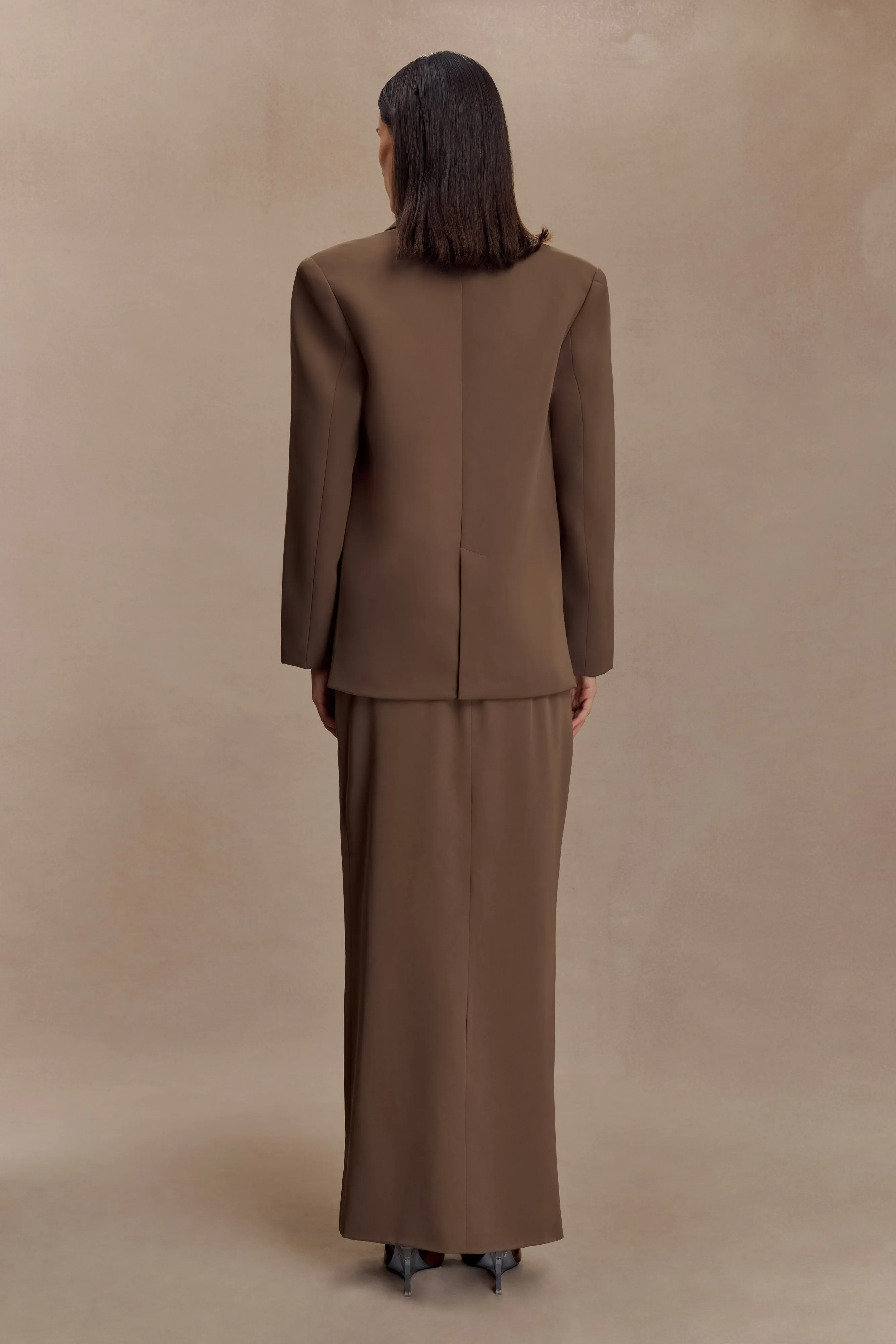 Noise Free Movement Mateo Oversized Blazer - Cacao Brown