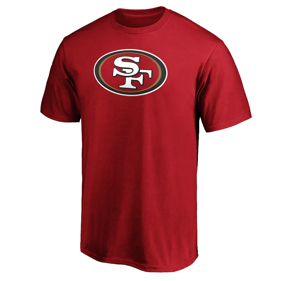 Men's 49ers Cotton Primary Logo Short Sleeve Seasonal Wear