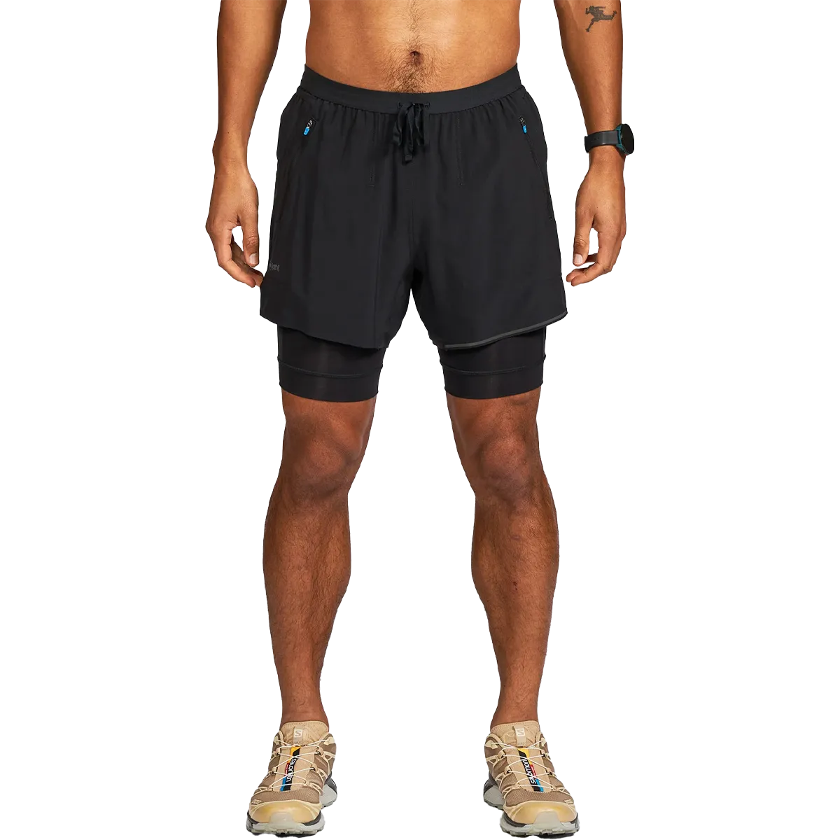 Men's 5" AFO Middle Short Ultra 2-in-1 Flat Seams No Frills Fit