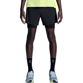 Men's 5" Performance 2-in-1 Short Comfy Texture Polyester fabric