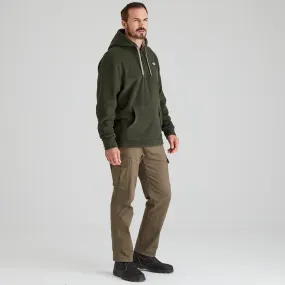 Buttery Soft Feel Men's Ballistic Fleece Hoodie Deep Forest