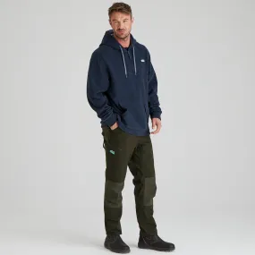 ZeroWaste Pattern Men's Ballistic Fleece Hoodie Navy