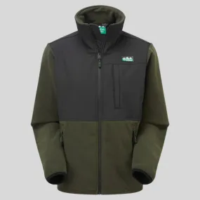 Men's Hybrid Jacket Olive BoxyCrop ConvertibleSleeves