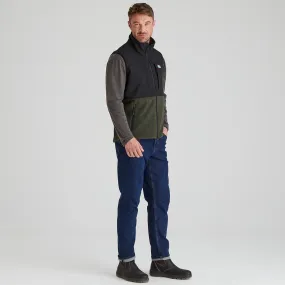 Breathable Design Recycled Material Blend Men's Hybrid Vest Deep Forest