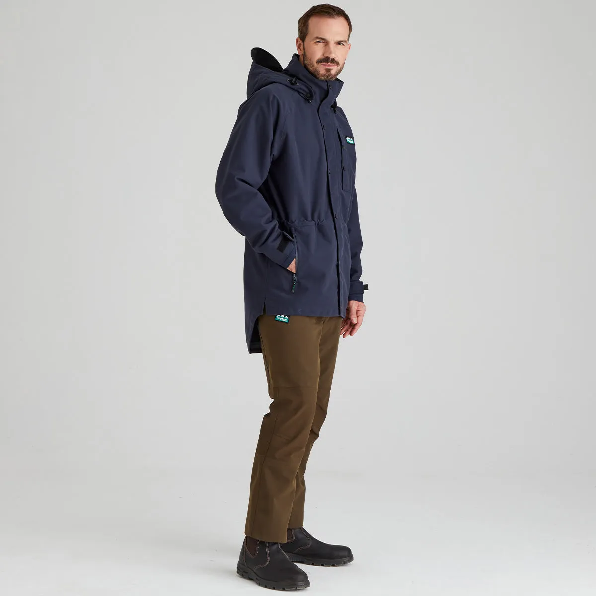 Men's Monsoon Classic Jacket Navy (2025) Magnetic Closures Ultra Compact Packing Design