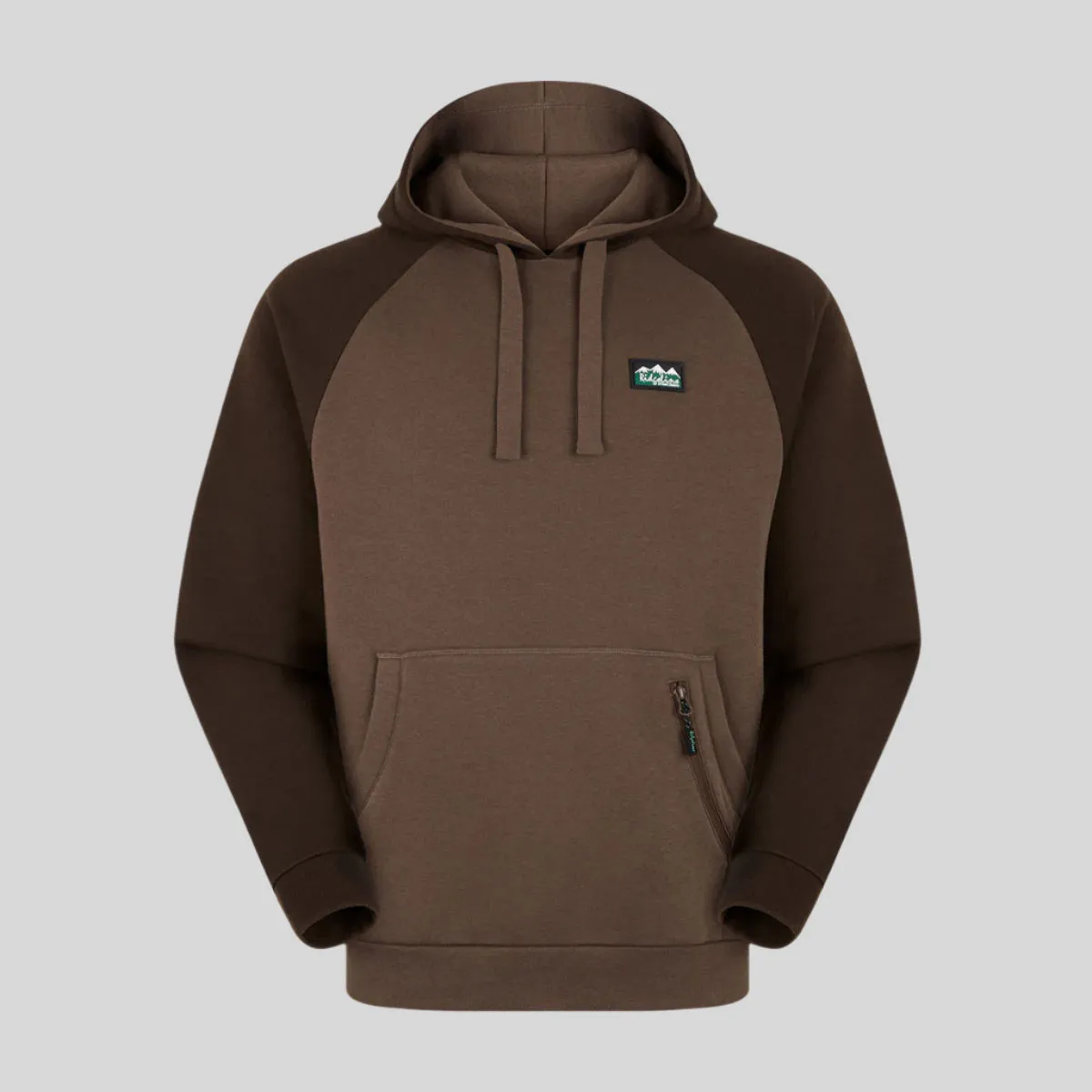 FlatlockStitching Flexible Knit Fabric Men's North Island Hoodie Light Bark