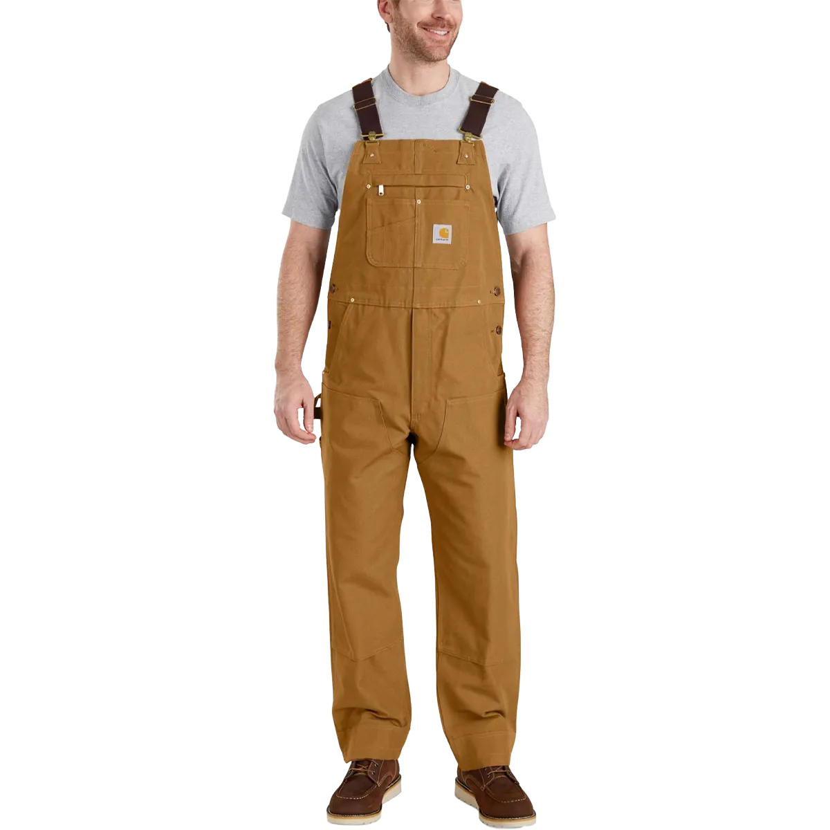 FrictionResistantEdging Movement Ready Fit Men's Relaxed Fit Duck Bib 30" Overall