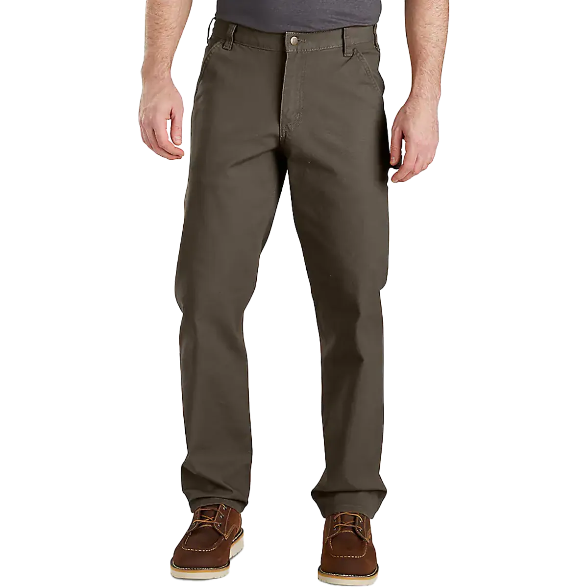 Men's Rugged Flex Duck Utility Work Pant - Relaxed Fit FlexibleMobility Practical Wear