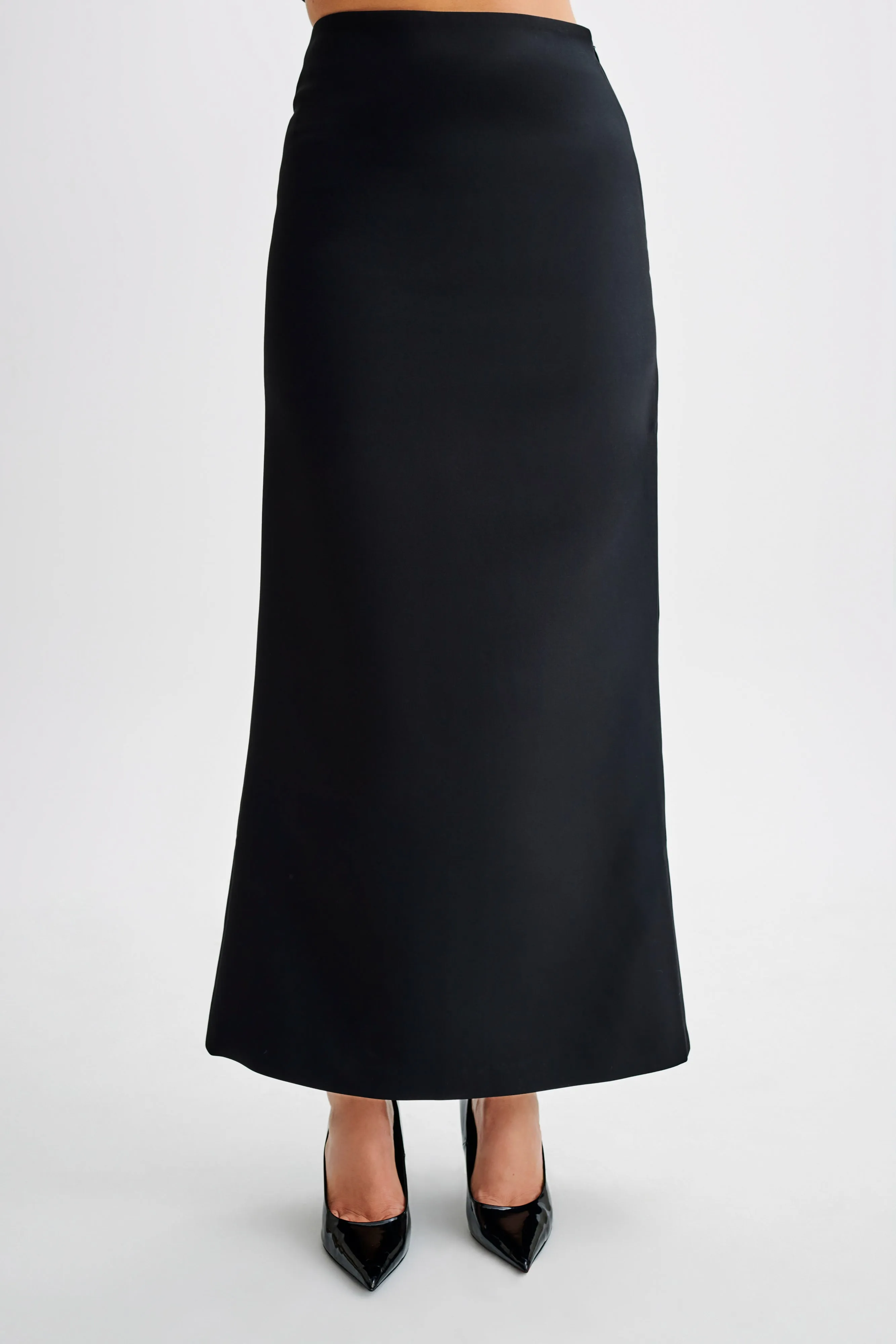 Comfort Wear Fit Micah Suiting Maxi Skirt - Black