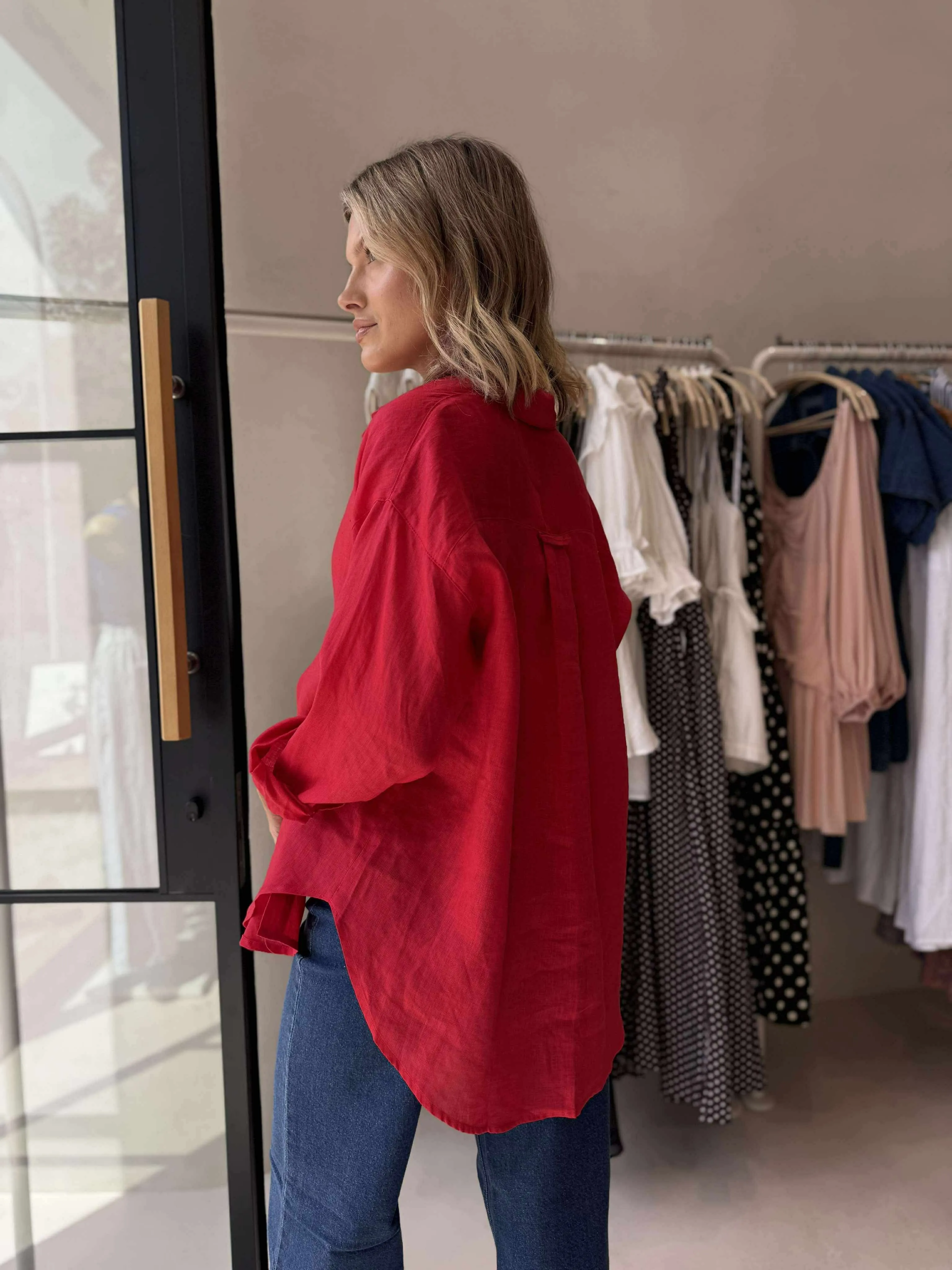 MILLIE SHIRT-RED NonToxic Certification CushionedSupport
