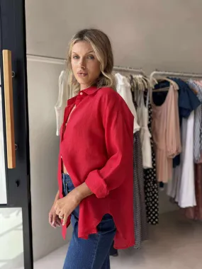 EcoCertified Textile MILLIE SHIRT-RED