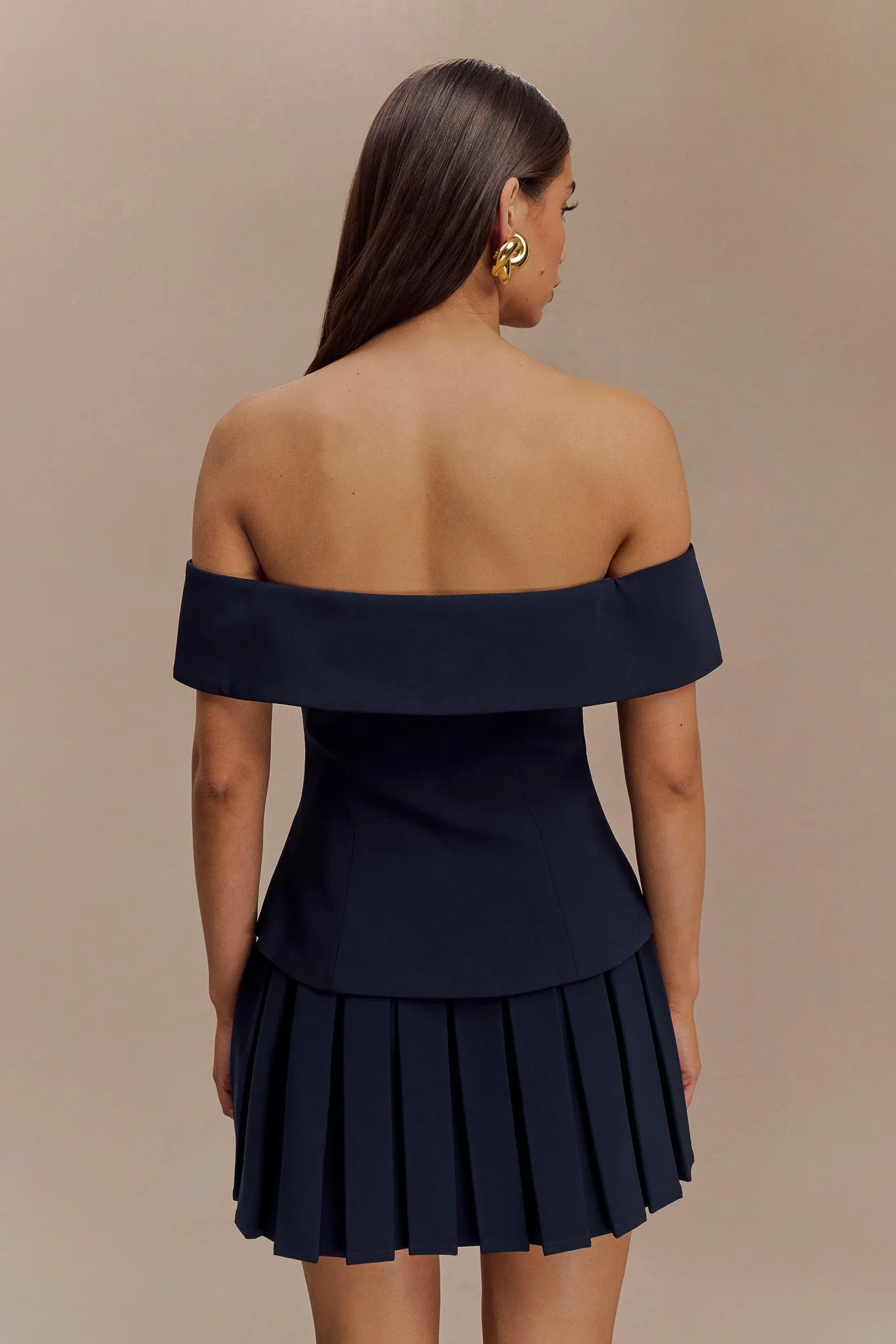 AllClimateAdaptive Krista Strapless Suiting Top - Navy
