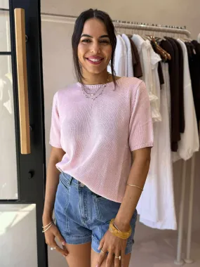 SUMMER KNIT TOP - PINK Anti Odor Finish