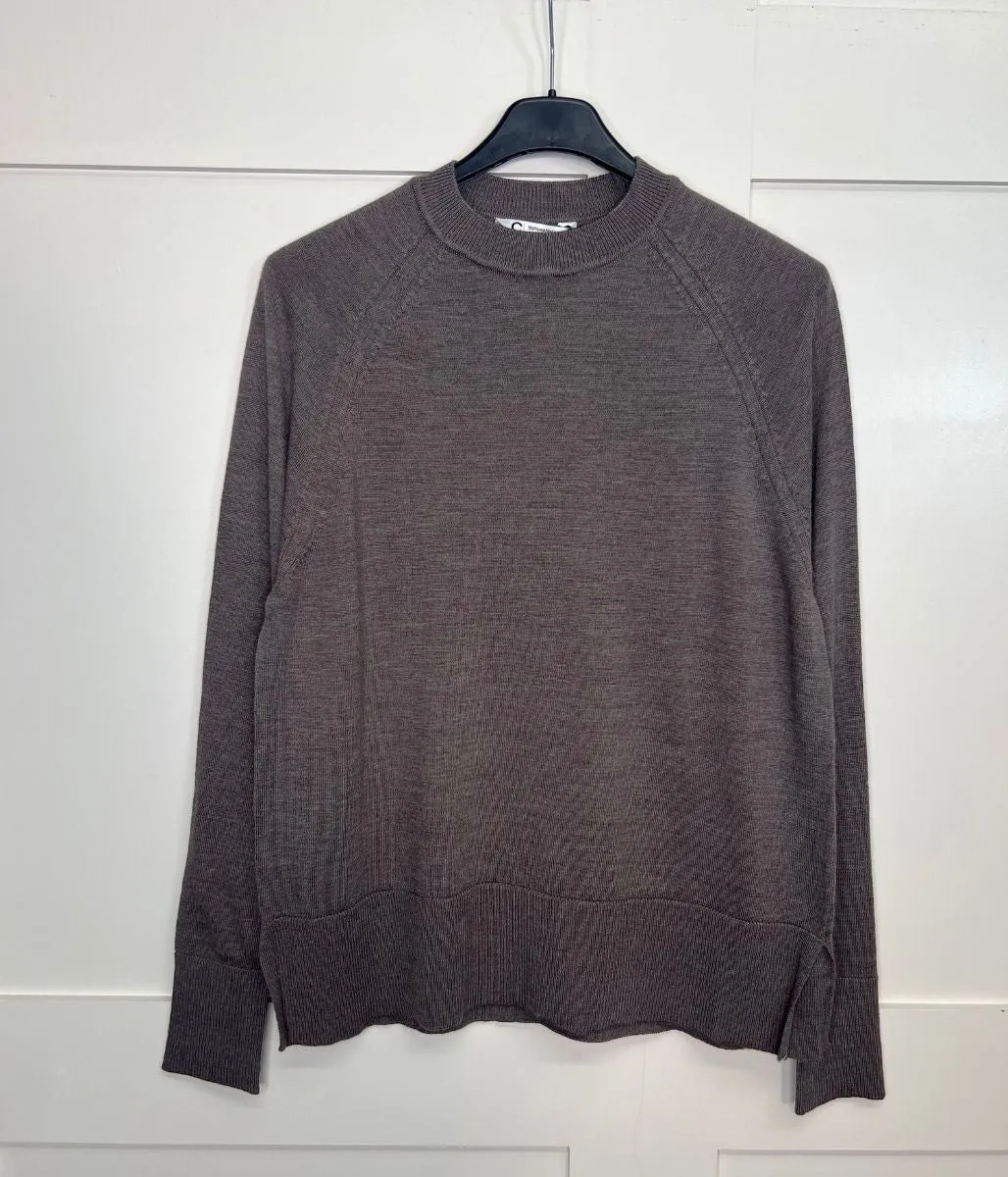 Hypoallergenic Lining Trendy Knitwear Mink Fine Merino Wool Jumper