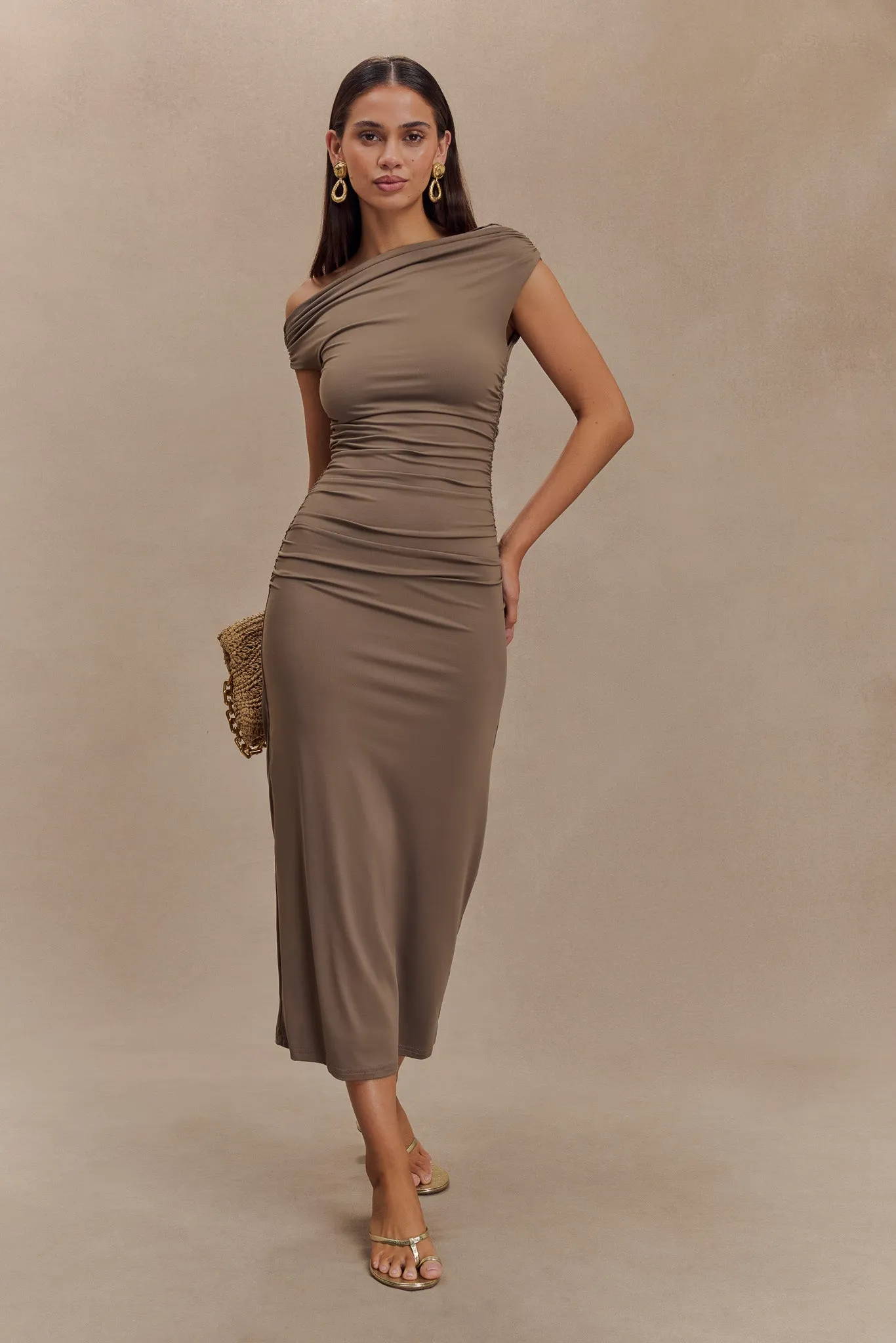 City Friendly Alayna Recycled Nylon Midi Dress - Coco