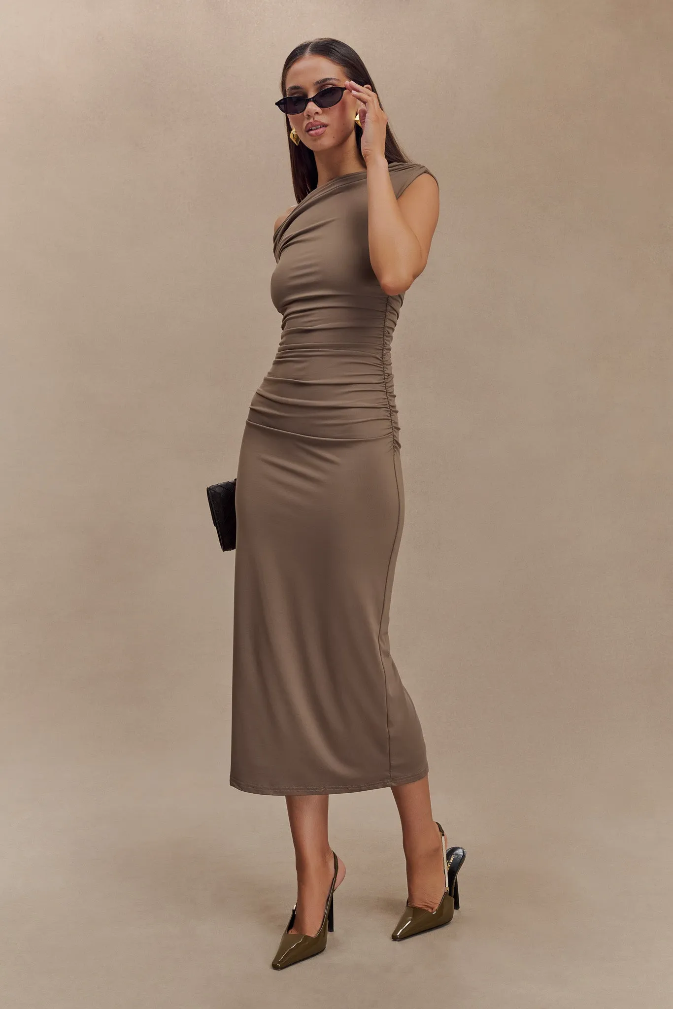 Alayna Recycled Nylon Midi Dress - Coco Date Ready
