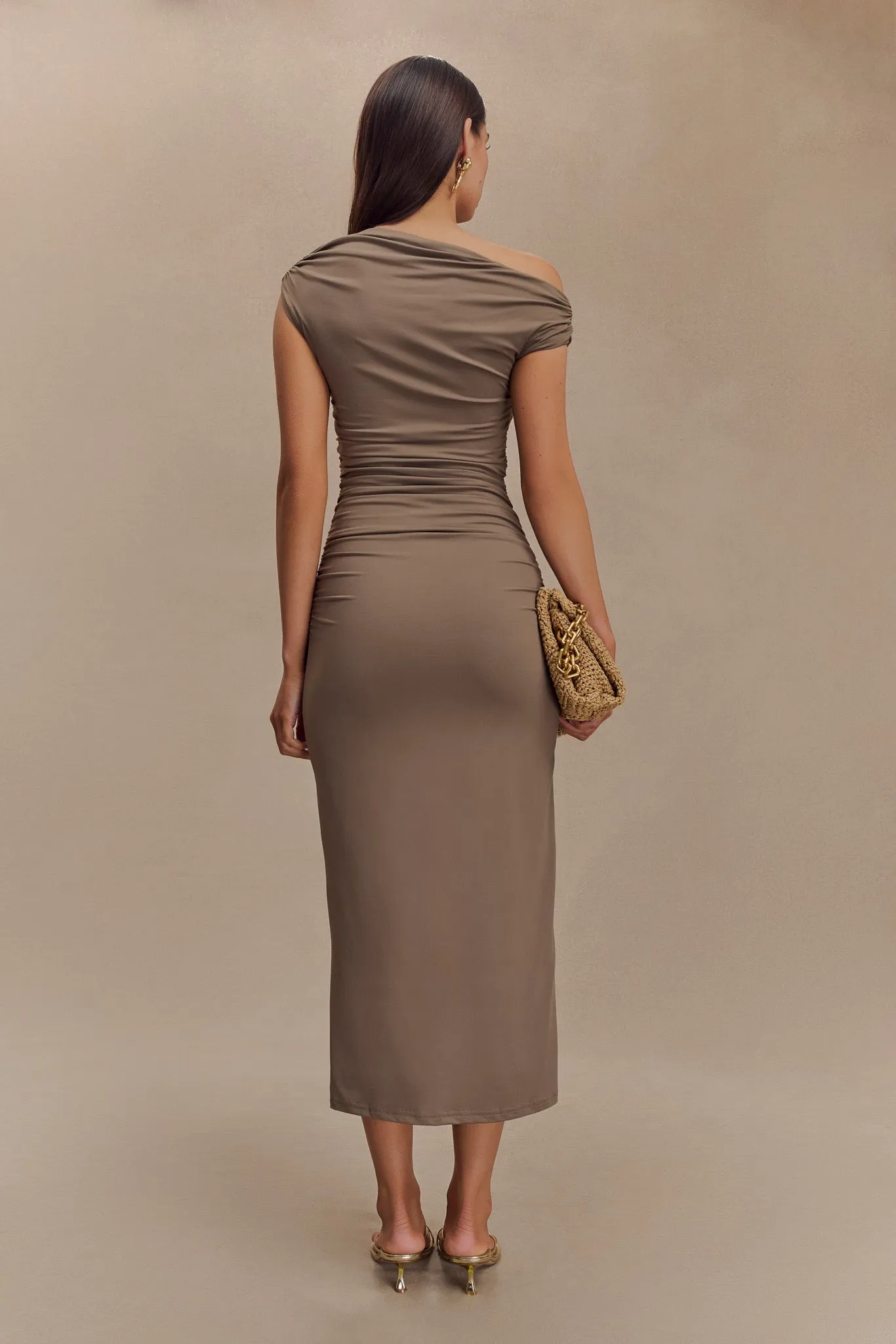 Alayna Recycled Nylon Midi Dress - Coco Travel-friendly Fall Flow