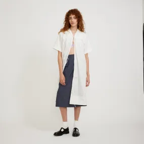 Signature-Style Trip Dress Ecru